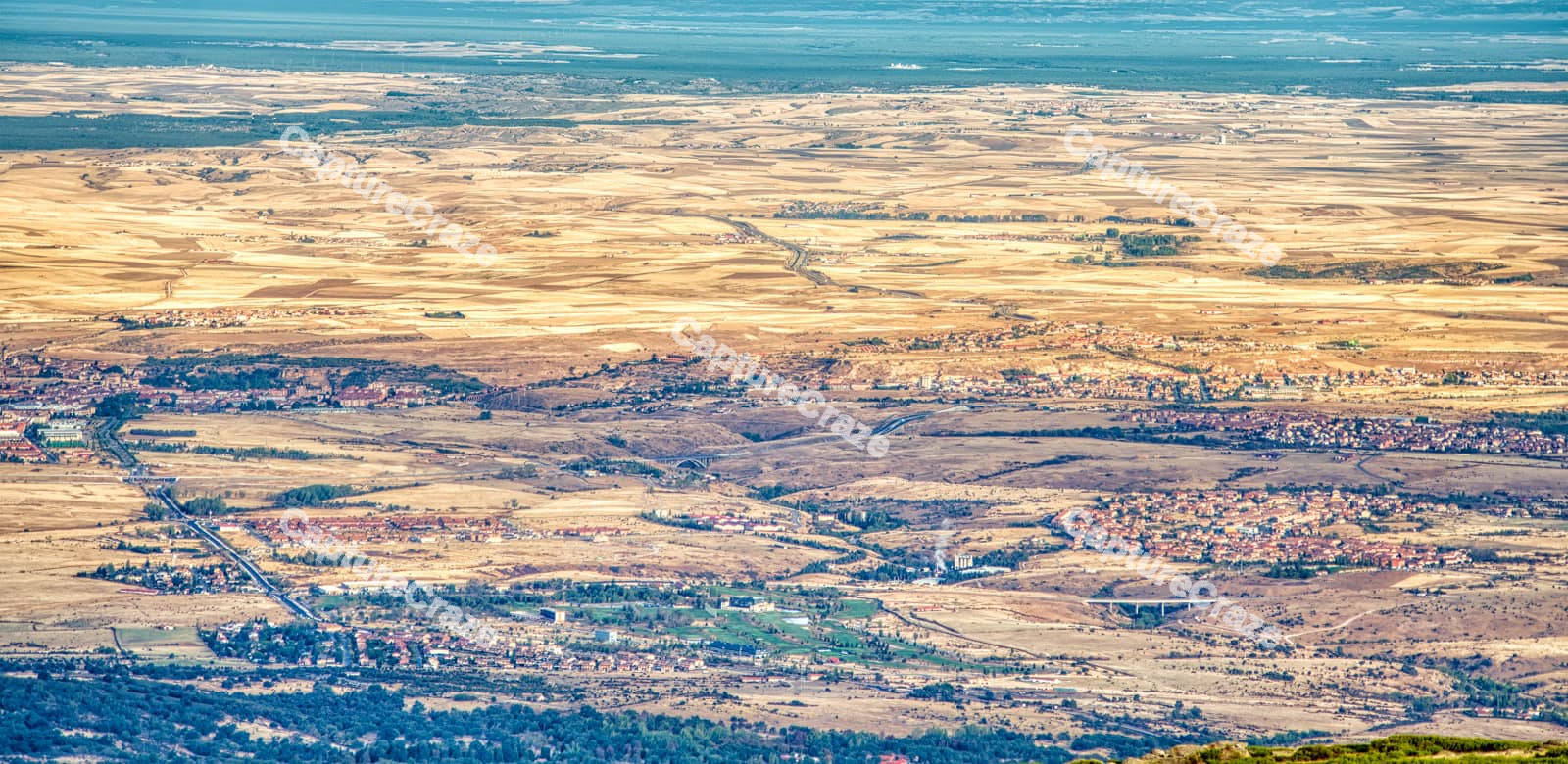 Aerial View Of Mountains With Snow